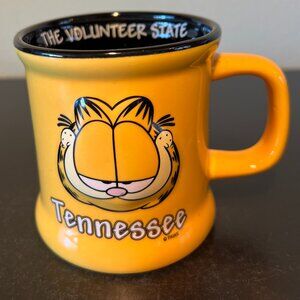 GARFIELD Tennessee Ceramic Mug THE VOLUNTEER STATE ~ PAWS ~ Jim Davis ~ Comics